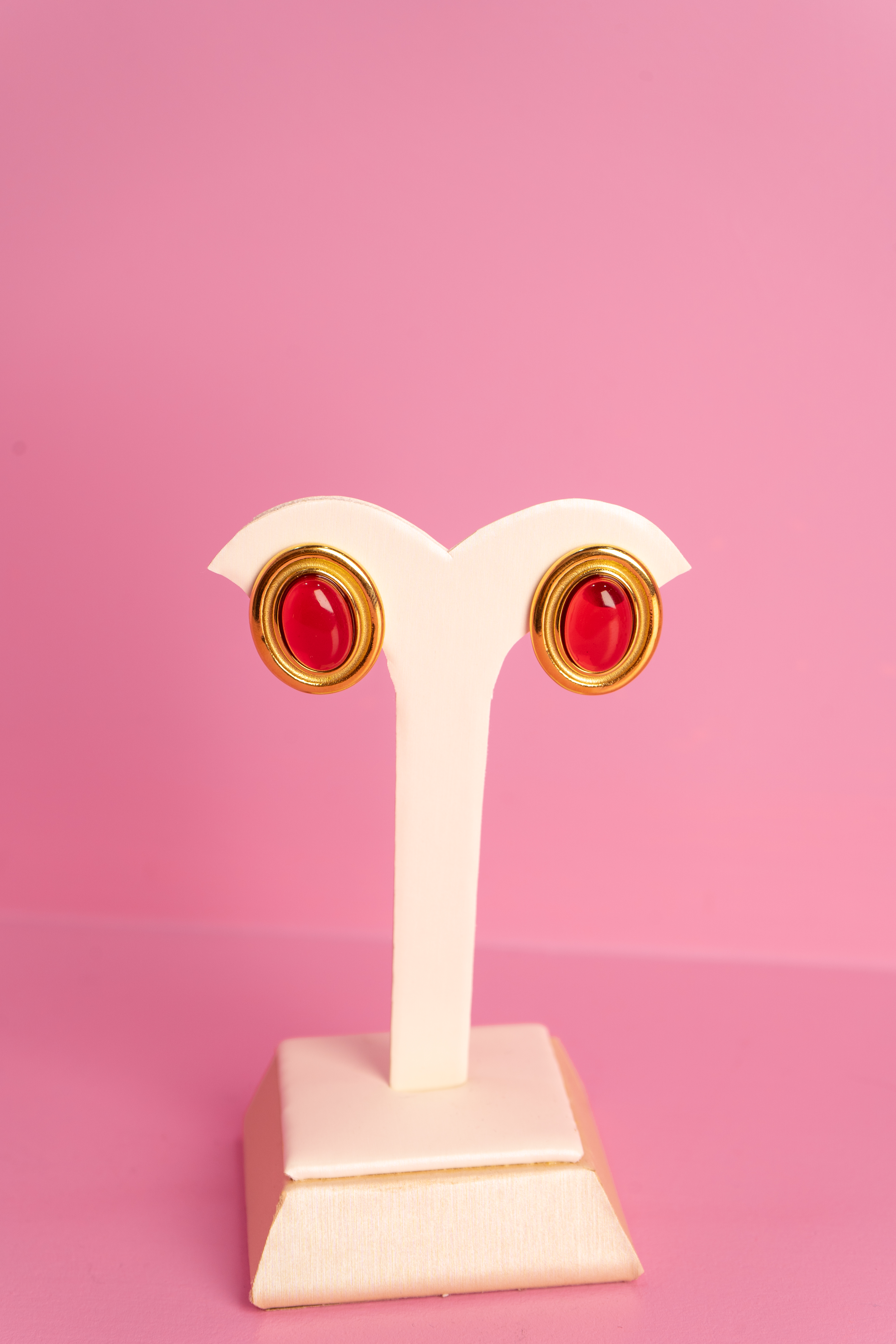Aretes de perla roja - Valentine's