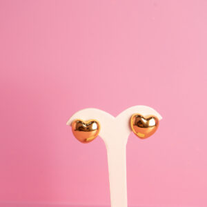 Aretes de corazón dorado - Valentine's