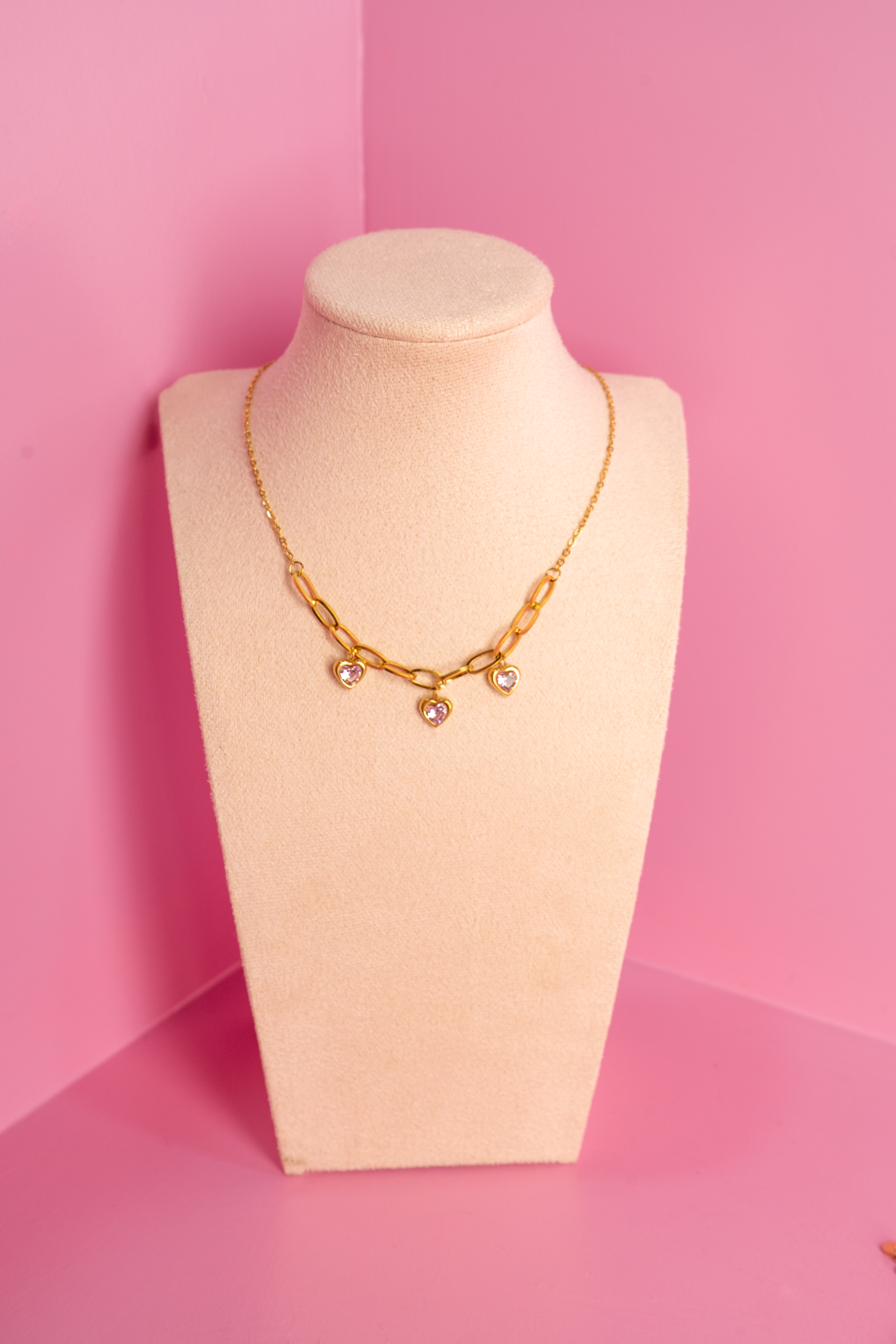 Collar de tres corazones - Valentine's